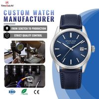 Montre à quartz solaire OEM personnalisée EPSON AS32 Barton Hands Japan LumiNova avec date de stockage sur quatre mois