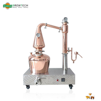 Distillateur Tiantai en cuivre 1HL Pot Still Whisky Vin Gin Vodka Brandy Distillateur d'alcool Équipement de distillation 100L