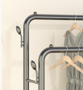 Tendedero de ropa de <span class=keywords><strong>metal</strong></span> para el hogar, tendedero de ropa para el suelo, tendedero de ropa simple para interiores - Product Image 5