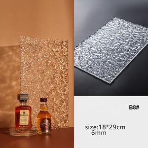 Tablero Acrílico Transparente Rectangular para Cosméticos, Decoración de Uñas, Accesorios de Fotografía, <span class=keywords><strong>Fondo</strong></span> con Efecto de Ondas de Agua - Product Image 5