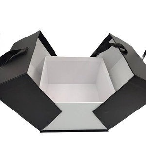 Black luxury gift <b>box</b> perfume <b>box</b> cosmetics gift bag <b>wedding</b> carton can be customized - Product Image 5
