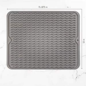 BPA Free Silicone Kitchen <strong>Draining</strong> <strong>Mat</strong> Anti Slip Dish Drying <strong>Mat</strong> Drainning <strong>Board</strong> <strong>Mat</strong> for Kitchen Sink - Product Image 1