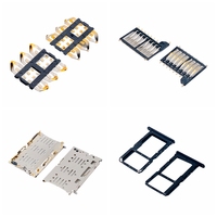 Meilleures ventes Mup 3 Choose 2 Push Pull avec connecteur de carte mémoire à aiguille pour montage SMT sur carte PCB, connecteur de carte Flash + support de carte Nano SIM