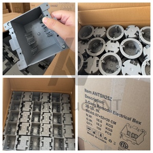 Caja de Conexiones Eléctrica Gris de Una Vía, No Metálica, Certificada ETL, <span class=keywords><strong>para</strong></span> Interruptor - Product Image 1