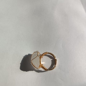 En stock local : Bague en cristal blanc, quartz naturel, forme octogonale peinte, personnage de film TV, Sept péchés capitaux, pierre de guérison, mode - Product Image 6
