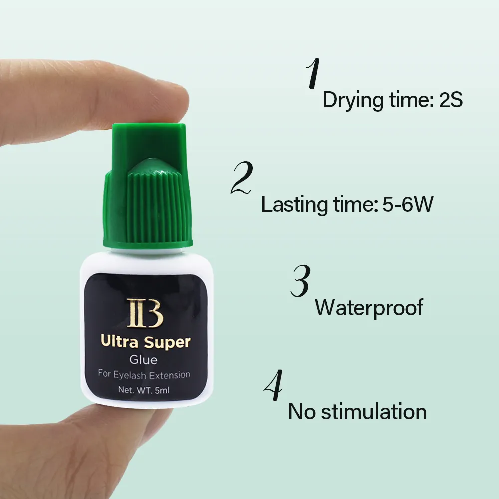 ขายร้อนต้นฉบับเกาหลี 5ml IB Ultra Super กาวฉลากส่วนตัว IB กาวขนตากาว