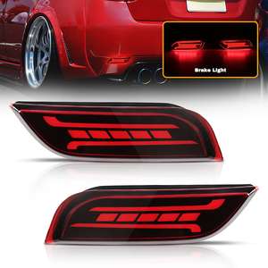 LED <span class=keywords><strong>Auto</strong></span>-Heckstoßstangenleuchte Rücklicht für <span class=keywords><strong>Subaru</strong></span> Impreza <span class=keywords><strong>WRX</strong></span> 2007 2008 2009 2010 2011 2012 2013 2014 2016-2023 Rot/Rauchschwarz - Product Image 1
