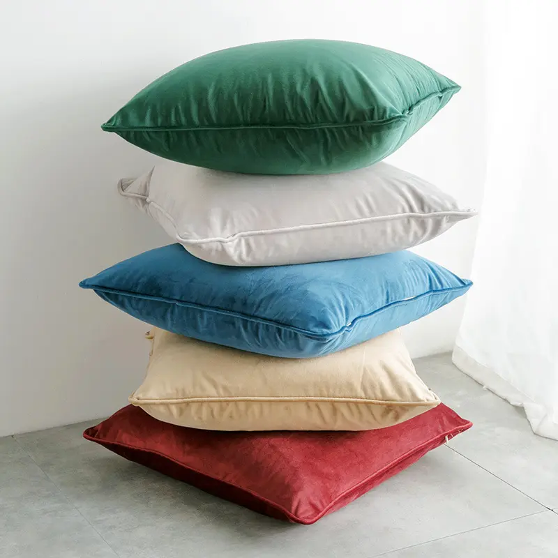 New product velvet pillow covers cushion cover plain set cushion cover home decor