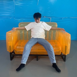 Customizable Folding <b>Inflatable</b> <b>Sofa</b> Chair TPU Puncture Resistant Outdoor Camping <b>Inflatable</b> Chair - Product Image 6