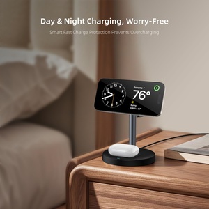 Cargador Inalámbrico Rápido Magnético 3 en 1 Ajustable Q I2.2 de 25W para Escritorio, Puede Cargar Teléfonos, Auriculares y Relojes - Product Image 5