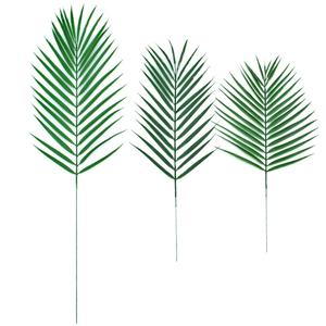 قطعة واحدة اصطناعية شجرة نخيل الأريكاه أوراق جوز الهند البلاستيك الأخضر سلة زهور الزفاف الديكور الأوراق الخضراء - Product Image 5