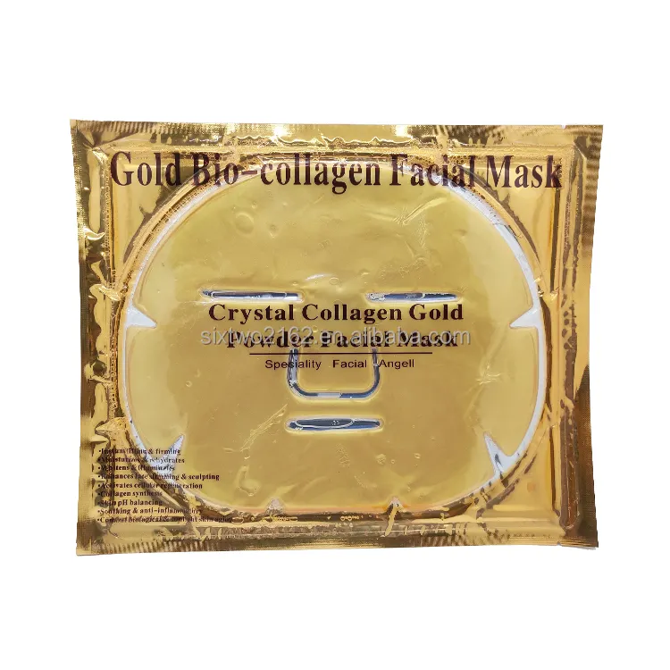 Efficient skin care and beauty organic sheet anti-wrinkle whitening 24K gold collagen crystal