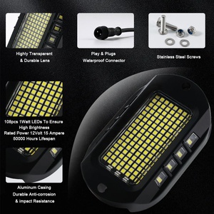 ไฟร็อคไลท์ KingShowstar แบบ LED Underglow <span class=keywords><strong>219</strong></span> สีขาว สำหรับรถยนต์ รถบรรทุก ATV UTV SUV รถจี๊ป เรือ - Product Image 3