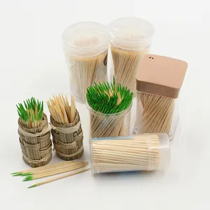 Anhui Yien Fabriek Allerlei Verpakking Hoge Kwaliteit Groene Mint Goedkope Prijs Bamboe Tandenstokers 4000