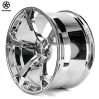 Jantes forgées DW en aluminium 6061-T6 chromées polies à rayons en Y, 18, 19, 20 pouces, 5 trous, concaves profondes, compatibles avec le style Nismor Nissan 370Z