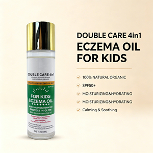 DOUBLE CARE 4 en 1 Blanqueador Antiarrugas 100% Natural Orgánico Fresco Suavizante Textura Irregular Niños <span class=keywords><strong>ECZEMA</strong></span> Aceite Protección UV 200ML - Product Image 5