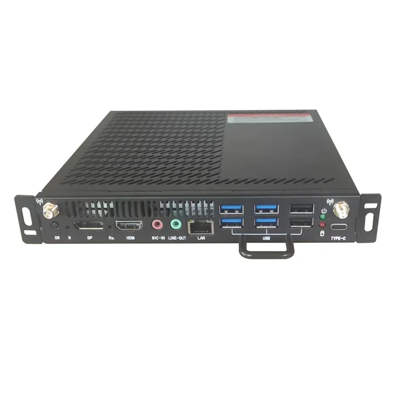Caja de metal 4K Host de computadora 12V Enseñanza inteligente y conferencia Mini Ops barato Pc I5