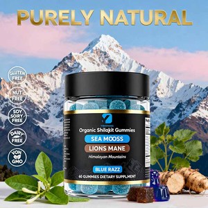 Gomitas de Shilajit Orgánico de Fábrica, Gomitas de Hongo Melena de León, Mayor Resistencia y Energía, Energiza tu Mente y Cuerpo - Product Image 6