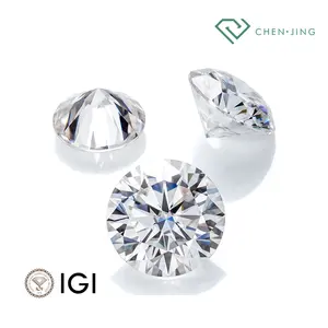 Atacado IGI GIA Certified 0.5ct 0.6ct 0.7ct 0.8ct 0.9ct 1ct HPHT Lab Grown Diamonds VVS CVD Loose Round Diamond Fornecedor