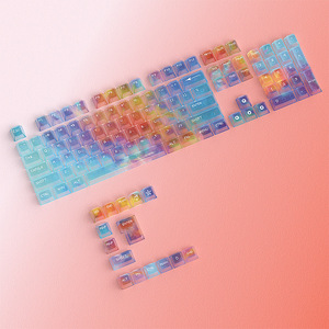 Venta al por mayor Cross-Border Magic Fog Kai Zhou Keycap Set 119 PC Teclas transparentes Pequeño Juego completo para teclado mecánico - Product Image 4