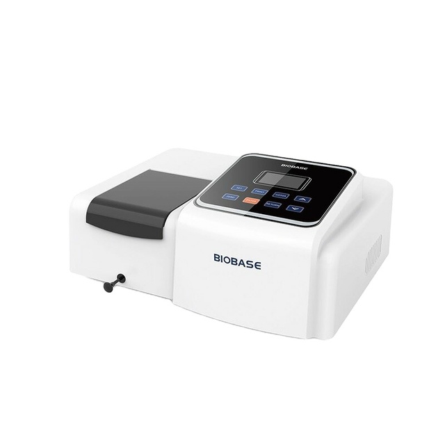 BIOBASE UV/VIS Spectrophotometer BK-UV1000G 1200L/mm Grating Imported Long Life Deuterium Lamp, Tungsten Lamp for Lab