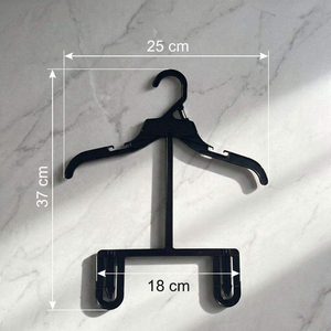 High Quality Lightweight Black ABS Plastic Multifunction Hangers for Bras and Swimsuits-Versatile Living Room Coat Door Hangers - Product Image 2