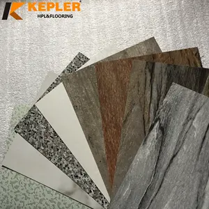 Kepler mármol piedra diseño HPL Formica alta presión laminado B1 grado inflamar tablero laminado compacto