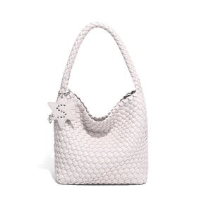<span class=keywords><strong>Bolso</strong></span> de un solo hombro para axilas, <span class=keywords><strong>bolso</strong></span> de mujer tejido a mano a la moda, <span class=keywords><strong>bolso</strong></span> de mano tipo bandolera Simple - Product Image 4
