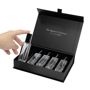 Custom Small Batch <strong>Book</strong> Shape Full <strong>Set</strong> Perfume <strong>Packaging</strong> Box Perfume Glass Bottle Cosmetic Gift Packages With Foam Insert - Product Image 1