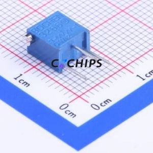 ตัวต้านทาน3266X-1-504ปรับได้/โพเทนชิออมิเตอร์ผ่านรูส่วนประกอบ (THT) ตัวต้านทาน500Kohm 10% - Product Image 1