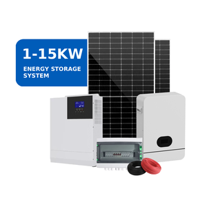Sistema de Energía <span class=keywords><strong>Solar</strong></span> Híbrido Todo en Uno de 15kw, Sistema Completo de Baterías de Litio de 5kw para Sistemas Solares Fuera de la Red de 6kw - Product Image 1