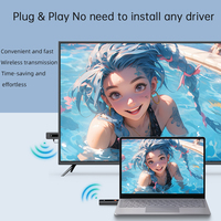 Émetteur et récepteur HDMI sans fil nouvelle génération, portée 50 m, écran LED 1080p, pour vidéo et audio, pour monterreindre sur un ordinateur portable, une TV ou une box TV