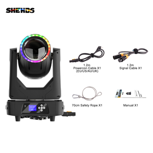 Illuminazione a Testa Mobile Beam 380W 19R Impermeabile IP65 con Effetto Anello per Visite Notturne e Teatri Radiofonici - Product Image 6