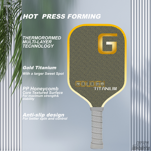 Hc117r usapa phê duyệt chất lượng cao trọng lượng nhẹ hợp thời trang pickleball mái chèo Vàng Titan thermoforming PP tổ ong lõi <span class=keywords><strong>16mm</strong></span> - Product Image 3