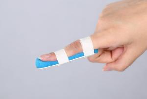 Belat Aluminium bisbol, imobilisasi jari Orthosis perlindungan darurat Splint jari melengkung - Product Image 3