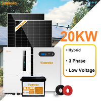Système d'énergie solaire tout-en-un Sunroko Odm 15Kw 18Kw 20Kw 30Kw 30Kva Système solaire photovoltaïque hybride