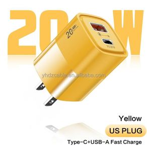 อะแดปเตอร์ชาร์จเร็ว 20w PD QC3.0 ช่องเสียบ USB สำหรับชาร์จเร็ว รองรับปลั๊ก EU และ US สำหรับ iPhone 16 15 14 - Product Image 4