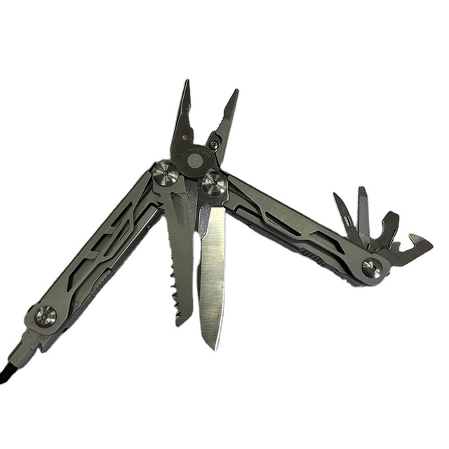 Multi Function Tool Plier Saw Can Opener Screwdriver Outdoor Knife
