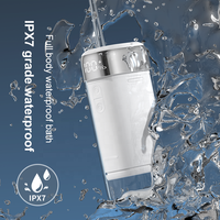 Irrigador Bucal Portátil Recargable Inalámbrico con Pantalla Digital, IPX7, 4 Modos, Tanque Telescópico de 230 ml, para Viajes y Uso Doméstico, OEM
