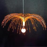 Lampe décorative en fibre optique de 30 cm en forme de méduse pour extérieur, jardin, parc, lumière suspendue, DC24V, lampe en fibre optique en forme de méduse
