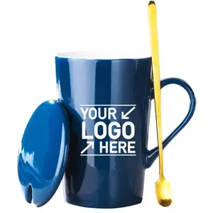 Black Ceramic Mug Gold Logo Custom Ceramic Mug Coffee Cup New Bone China Mug with Gift Box