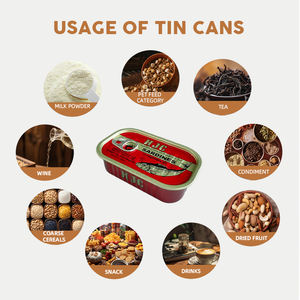 Scatole Metalliche per Alimenti in Scatola: Tonno, Sgombro e Pesce in Olio - Lattine Vuote in Latta di Grado Alimentare - Product Image 3