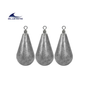 1/2oz-8oz Cast Customized Teardrop Shaped Bell Sinkers Lead Swivel Fishing Sinkers Dipsey Sinkers