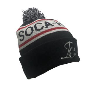 <span class=keywords><strong>Bonnet</strong></span> OEM pour hommes <span class=keywords><strong>Bonnet</strong></span> d'hiver à <span class=keywords><strong>pompon</strong></span> brodé Jacquard personnalisé noir <span class=keywords><strong>blanc</strong></span> manchette tricot voyage approprié caractéristiques communes du tissu - Product Image 6