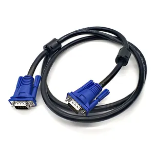 Spot-cable vga 3 + 4, cable de conexión de monitor de ordenador de 15 Pines, niquelado macho a macho, 1,5 m, venta al por mayor