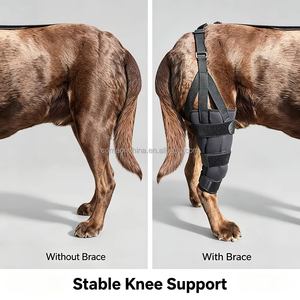 Attelle de genou pour chien pour lésions de la ligament croisé antérieur (LCA) des pattes arrière, support réglable pour la récupération des blessures et la protection des animaux de compagnie - Product Image 2