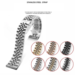 Lionorm <span class=keywords><strong>Bracelet</strong></span> de montre intelligente en acier inoxydable de luxe pour <span class=keywords><strong>Apple</strong></span> <span class=keywords><strong>Watch</strong></span> Series 10 <span class=keywords><strong>Bracelet</strong></span> de montre bicolore 22mm pour Samsung - Product Image 2