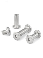 Vente d'usine Chicago vis poteau liants laiton et aluminium mâle femelle croix goujon finition unie reliure de livre norme ISO