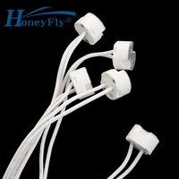 HoneyFly G5.3/GU5.3 support de douille de lampe 250V 2A connecteur de convertisseur fil de Silicone Base d'ampoule halogène convient pour G4 G5.3 G6.35