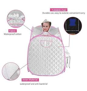 للبيع بالجملة من مصنع الساونا ، كبسولة ساونا مبللة صغيرة محمولة قابلة للطي لشخصين ، خيمة سبا ، ساونا منزلية ، بخار رطب محمول - Product Image 6